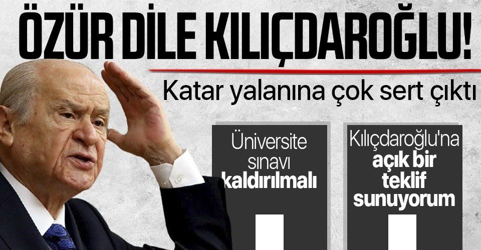 MHP lideri Devlet Bahçeli: Üniversite sınavı tamamen kaldırılmalıdır