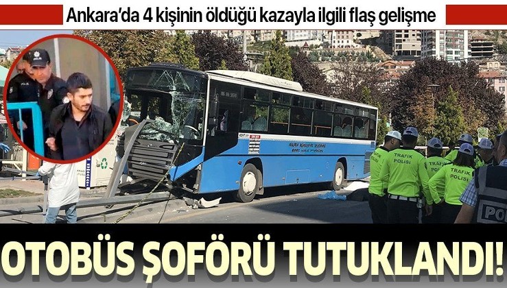 Ankara'daki otobüs kazasında flaş gelişme! Halk otobüsü şoförü tutuklandı.