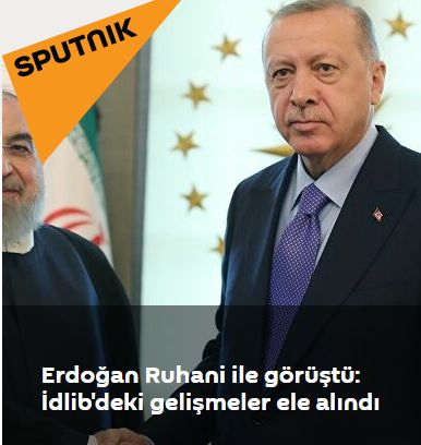 Erdoğan Ruhani ile görüştü: İdlib'deki gelişmeler ele alındı