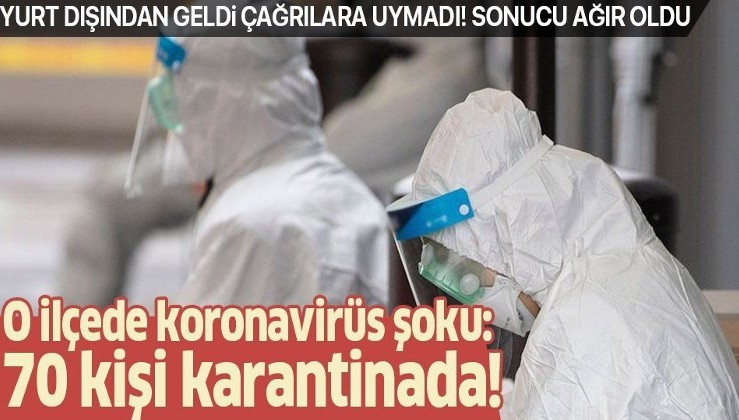 Yurt dışından geldiğini sakladı koronavirüsten hayatını kaybetti! O ilçede şok: 70 kişi karantinada.