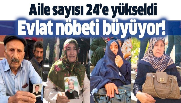 HDP önünde evlat nöbeti sürüyor: Aile sayısı 24'e yükseldi.