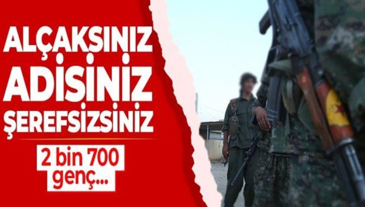 SON DAKİKA: Terör örgütü YPG/PKK Suriye'nin kuzeydoğusundaki Haseke'de bir ayda 2 bin 700 Arap gencini zorla alıkoydu