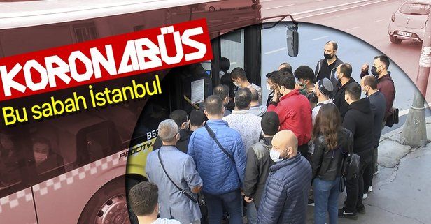 İstanbul'da toplu ulaşımda yoğunluk! Koronavirüs hiçe sayıldı. İBB otobüs seferlerini artırmıyor!