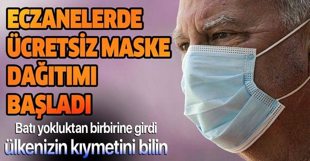 Son dakika: İstanbul'da eczanelerde ücretsiz maske dağıtımı başladı