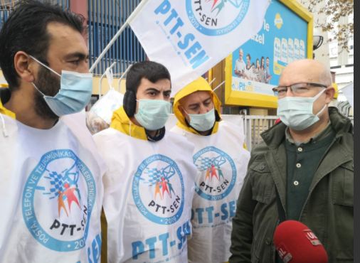Vatan Partisi İzmir'den PTTSEN işçilerine destek