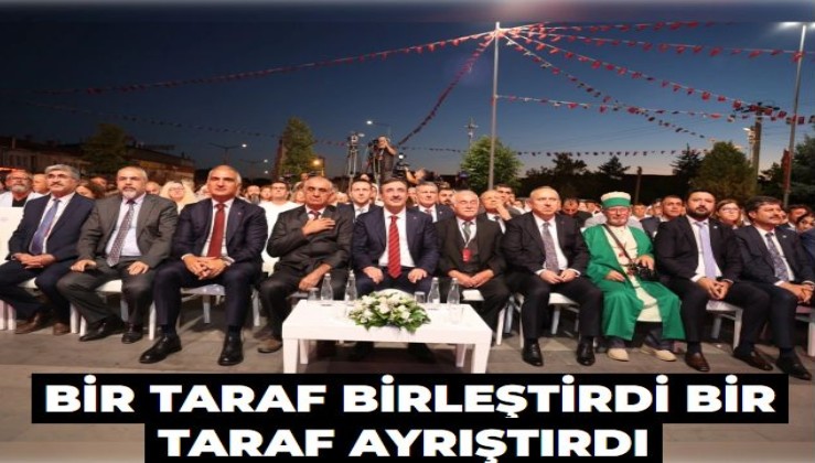 Bir taraf birleştirdi bir taraf ayrıştırdı