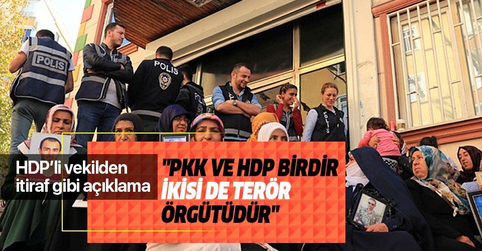 HDP'li vekilden itiraf gibi açıklama: "PKK ve HDP birdir, ikisi de terör örgütüdür".