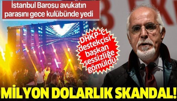 İstanbul Barosu'ndan milyon dolarlık skandal: Avukatın parasını gece kulübünde yediler