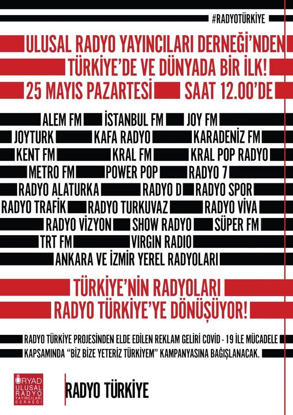 Radyolar "Türkiye" için tek ses olacak