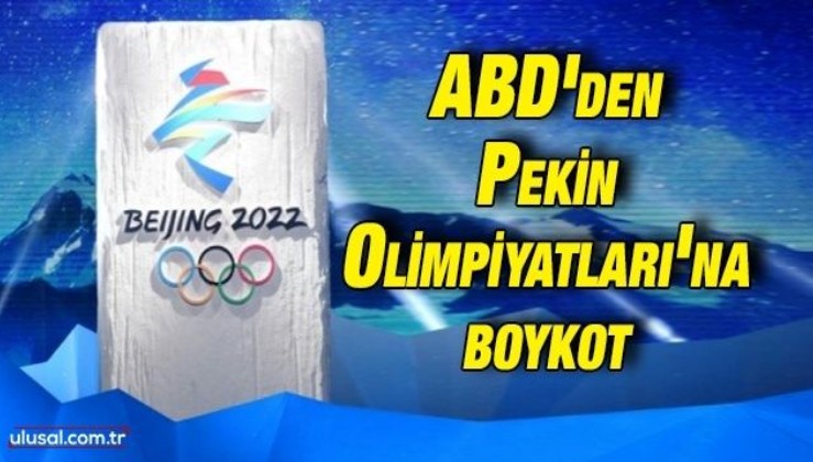 ABD'den Pekin Olimpiyatları'na boykot