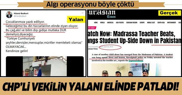 CHP'li Hüsnü Bozkurt'un algı operasyonu deşifre oldu!.