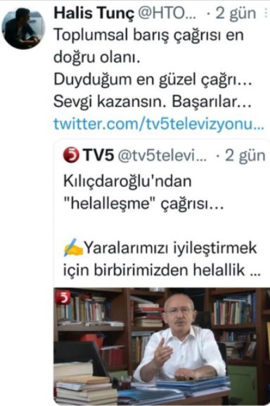 Kılıçdaroğlu helalleşme dedi HDP'liler,FETÖ'cüler umutlandı!