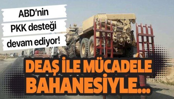ABD'nin PKK'ya desteği devam ediyor! DEAŞ ile mücadele bahanesiyle...