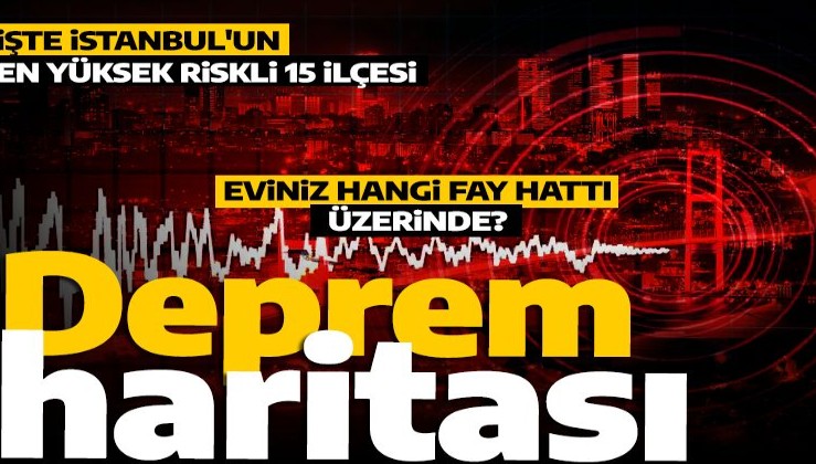 İstanbul'un deprem haritası! Hangi ilçeler daha riskli? MTA diri fay haritası sorgulama: Pendik, Kadıköy, Kartal, Üsküdar...