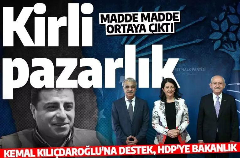 Kirli pazarlık deşifre oldu! HDK Kurultayı’nda kararlaştırıldı! Kılıçdaroğlu’na destek HDP’ye bakanlık!