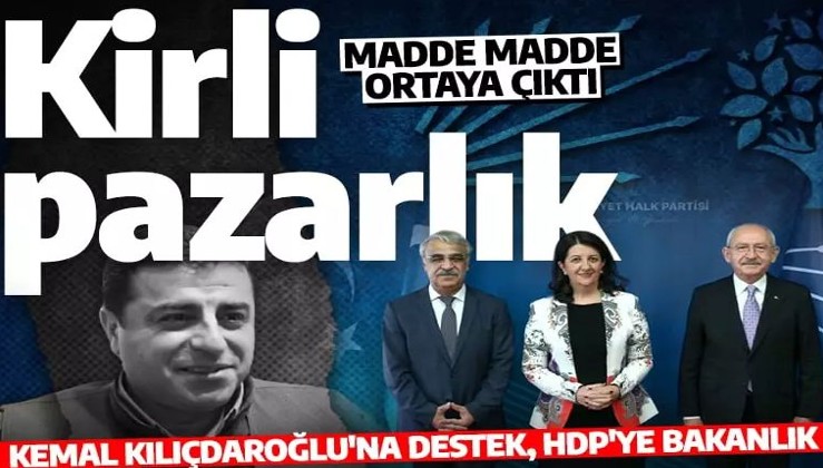 Kirli pazarlık deşifre oldu! HDK Kurultayı’nda kararlaştırıldı! Kılıçdaroğlu’na destek HDP’ye bakanlık!