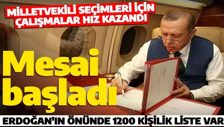 Cumhurbaşkanı Erdoğan'a sunuldu: Her isim için 3 il önerildi!