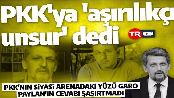 HDP'li Garo Paylan'ın cevabı şaşırtmadı: PKK'ya 'aşırılıkçı unsur' dedi