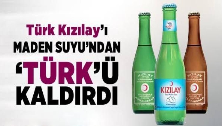 Kızılay maden suyundan "Türk" ibaresini çıkaran eski Kızılay Başkanı şimdi hangi partinin yönetiminde
