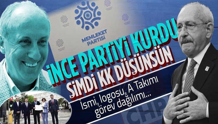 CHP'yi yerden yere vurup istifa eden Muharrem İnce Memleket Partisi'ni kurdu! İşte Memleket Partisi'nin A Takımı