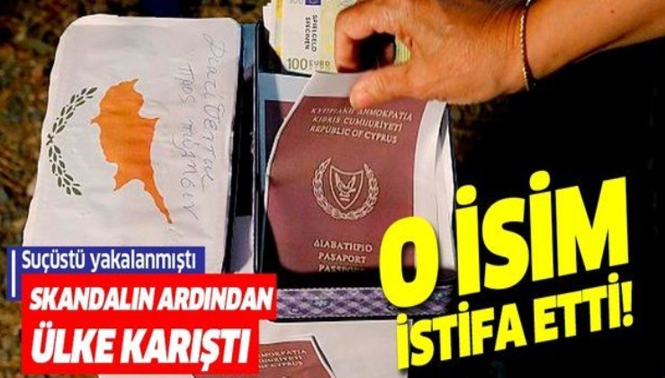 Güney Kıbrıs'ta pasaport skandalının ortaya çıkmasının ardından istifa geldi!