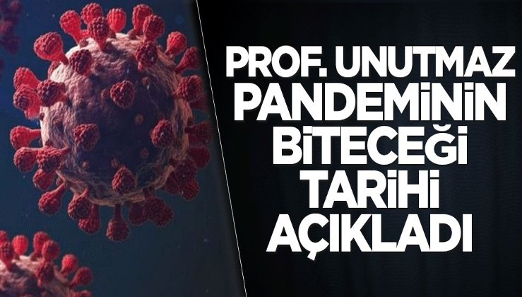 Prof. Unutmaz pandeminin biteceği tarihi açıkladı