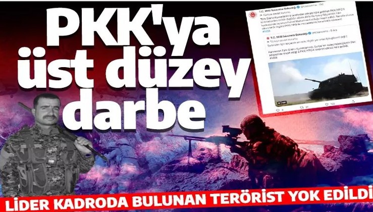 PKK'ya üst düzey darbe! Lider kadroda bulunan terörist yok edildi