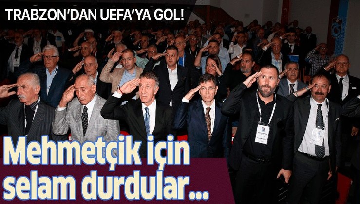 Trabzonspor Divan Kurulu'nda Mehmetçik için selam durdular....
