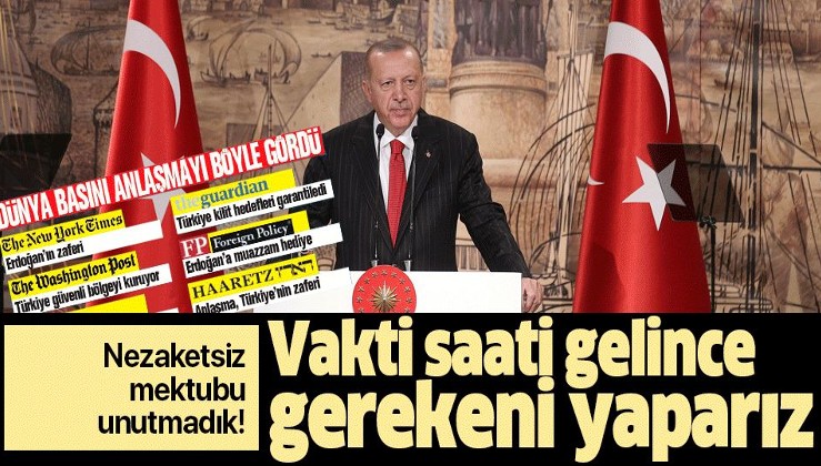 Erdoğan: Vakti saati gelince gerekeni yaparız.