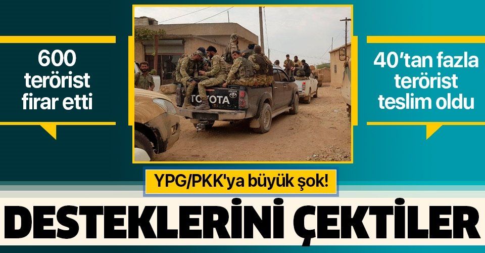 Barış Pınarı'yla birlikte 600 terörist firar etti