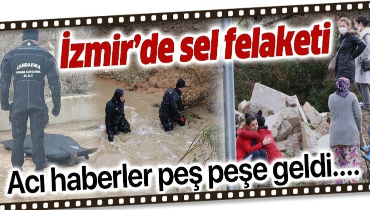 SON DAKİKA: İzmir'de sağanak: Deniz taştı araçlar su altında kaldı! 2 kişinin cansız bedenine ulaşıldı
