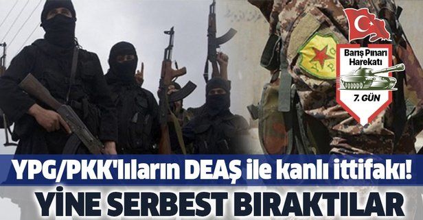 Son dakika: YPG/PKK'lılar, terör örgütü DEAŞ mensuplarını serbest bıraktı