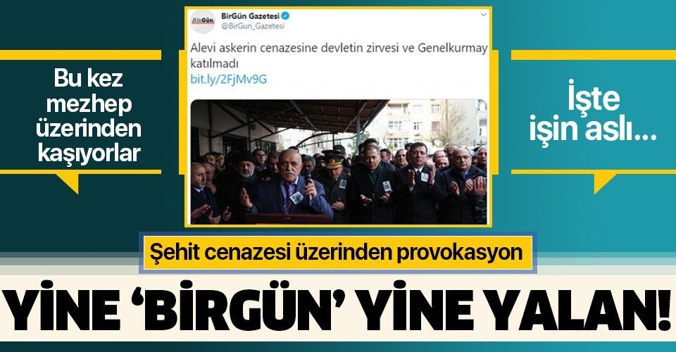 HDP'li medyadan şehit cenazesi üzerinden provokasyon!.