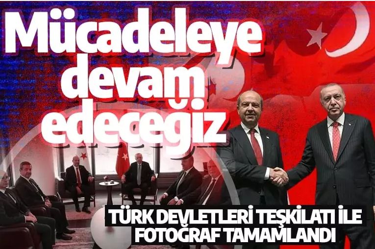 Erdoğan ile Ersin Tatar arasında kritik görüşme: Mücadeleye devam edeceğiz