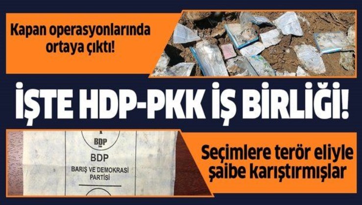 Kapan operasyonunda ortaya çıktı! PKK sığınağında oy pusulası!.