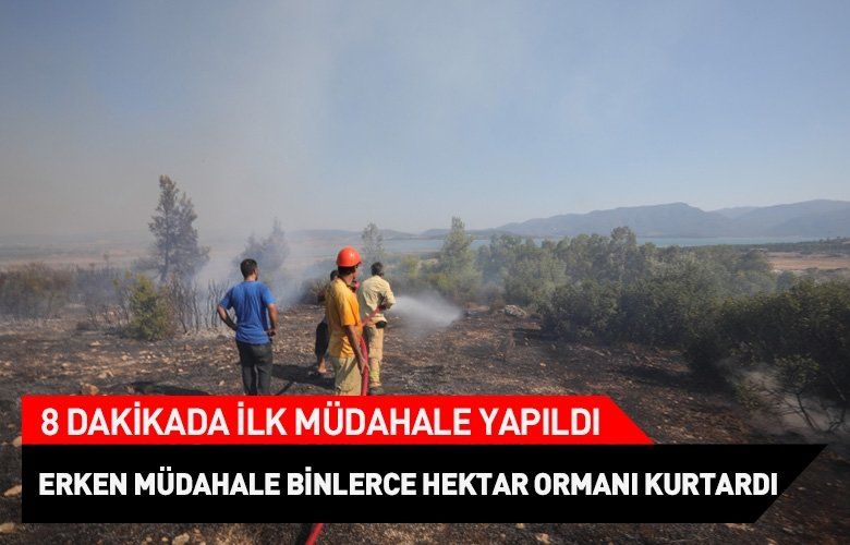 İzmir'de erken müdahale binlerce hektar ormanı kurtardı
