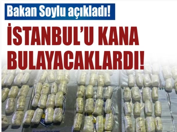 Soylu'dan yakalanan patlayıcıya ilişkin açıklama: Hedef İstanbul'du