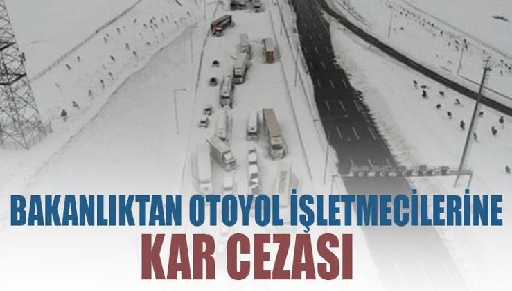 Bakanlıktan Kuzey Marmara Otoyolu işletmecisine ceza
