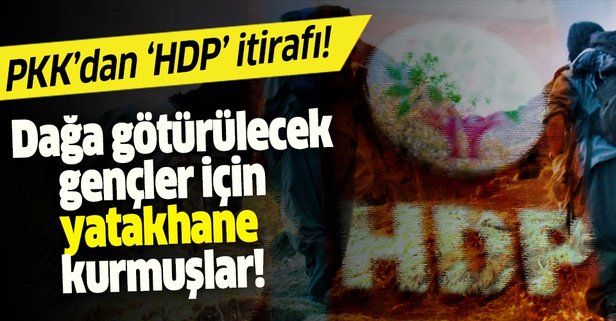PKK'lı terörist itirafçı oldu! HDP il binasında dağa götürülecek gençler için yatakhane kurulmuş