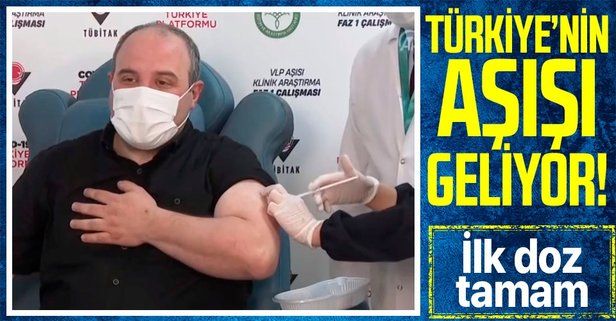 Son dakika: Sanayi ve Teknoloji Bakanı Mustafa Varank, VLP temelli yerli koronavirüs aşısının ilk dozunu yaptırdı!