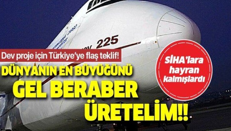 Dünyanın en büyüğü için Türkiye'ye dev teklif: Gel beraber üretelim!
