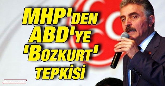MHP'den ABD'ye 'Bozkurt' tepkisi