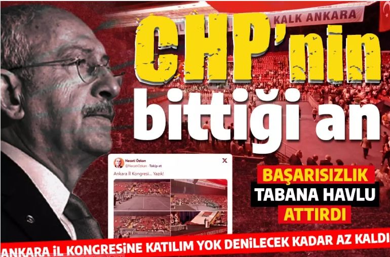 Taban pes etti! Başarısızlık CHP üyelerine havlu attırdı! Kriz Ankara İl Kongresine yansıdı