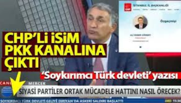 CHP'li Ali Ekber Cömert PKK kanalına çıktı! Altyazıdan rahatsız olmadı...