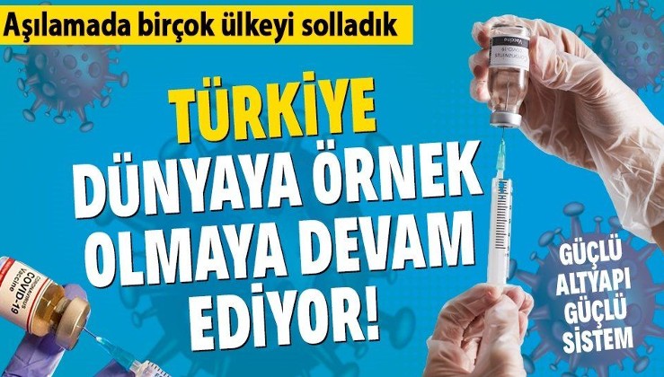 Türkiye dünyaya örnek olmaya devam ediyor: En fazla koronavirüs aşısı yapan 10 ülke arasında girdik