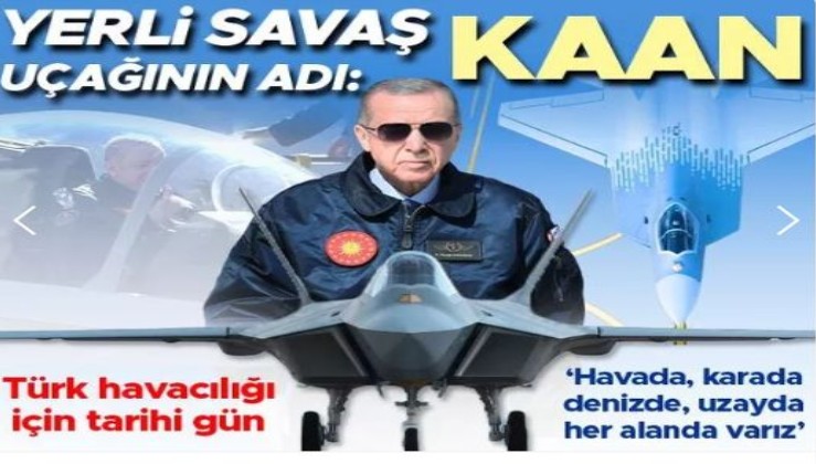 Cumhurbaşkanı Erdoğan Milli Muharip Uçak'ın adını açıkladı: İsim babası Devlet Bahçeli