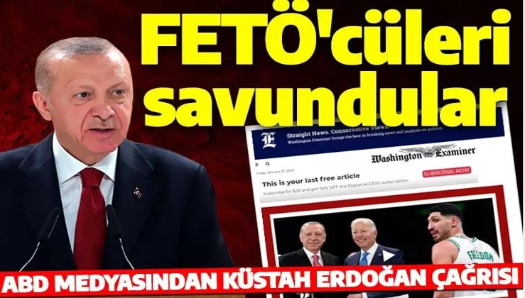 ABD medyasından Biden'a Erdoğan çağrısı! Bu kez FETÖ'cüleri savundular