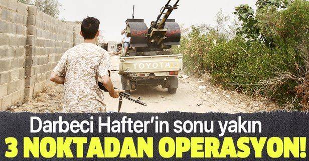 Son dakika: Libya ordusu Terhune kentine üç noktadan operasyon başlattı!