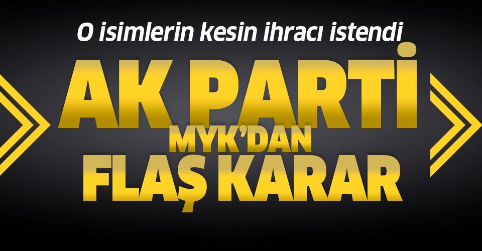 Ahmet Davutoğlu ve o isimlere Ak Parti'den İHRAÇ kararı!