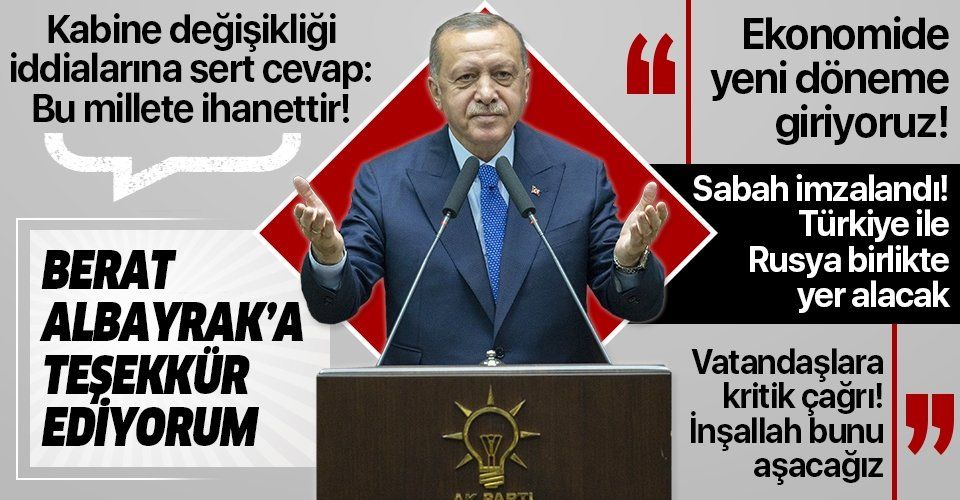 Erdoğan'dan AK Parti Grup Toplantısı'nda önemli açıklamalar